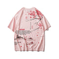 Japanese Geisha Tshirt Streetwear Short Sleeve T Shirt Japan Cotton Tops Tees Men Harajuku Hip Hop T-Shirt
