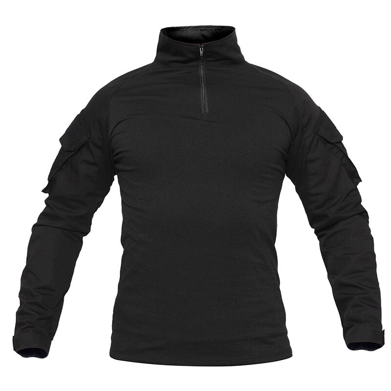 T-shirts Men Navy Military Tactical T-shirts Long Sleeve Combat Army tshirts Quick Dry Multicam Airsoft Man Top Tees