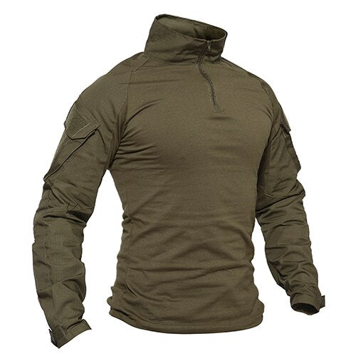 T-shirts Men Navy Military Tactical T-shirts Long Sleeve Combat Army tshirts Quick Dry Multicam Airsoft Man Top Tees