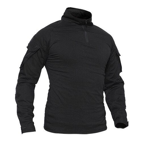 T-shirts Men Navy Military Tactical T-shirts Long Sleeve Combat Army tshirts Quick Dry Multicam Airsoft Man Top Tees
