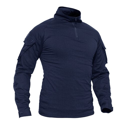 T-shirts Men Navy Military Tactical T-shirts Long Sleeve Combat Army tshirts Quick Dry Multicam Airsoft Man Top Tees