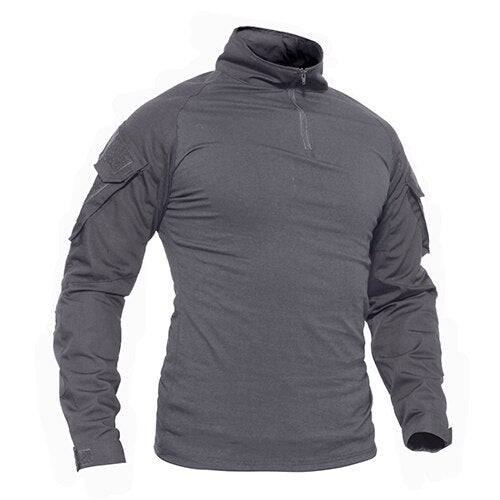 T-shirts Men Navy Military Tactical T-shirts Long Sleeve Combat Army tshirts Quick Dry Multicam Airsoft Man Top Tees